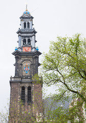 Westerkerk Church bell tower Amsterdam