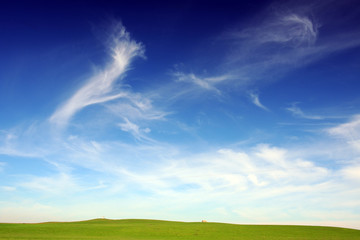 Obraz na płótnie Canvas Cloud and blue sky of Melbourne rural
