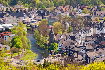 Die Altstadt von Herborn an der Dill in Hessen