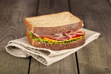 ham and cheese sandwich