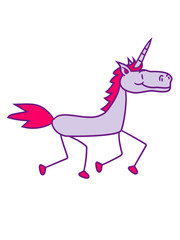 unicorn unicorn comic cartoon riding gallop pony horse funny sweet cute