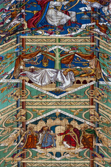 Detailed view of part of the ceiling in Ely Cathedral