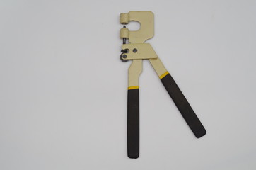 Dry wall plastering punch lock tool with black handles