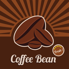 Coffee bean poster