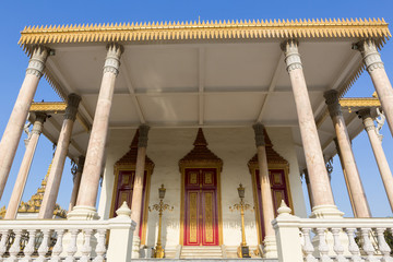 Royal Palace in Phnom Penh. Khmer architecture, Cambodia
