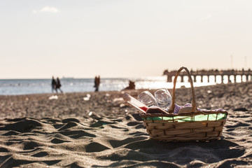picknick op het strand