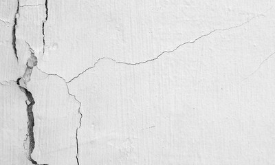 Cracked wall Texture of old black and white wall