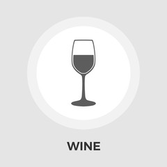 Wine vector flat icon