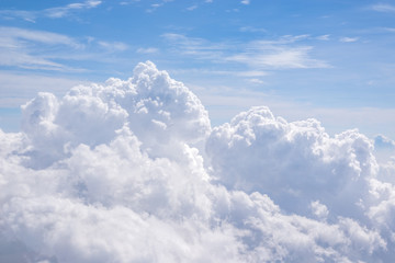 blue sky with cloud on day time for background
