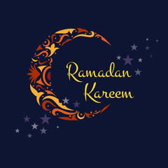 Fototapeta na wymiar Happy Ramadan Kareem, greeting background vector illustration