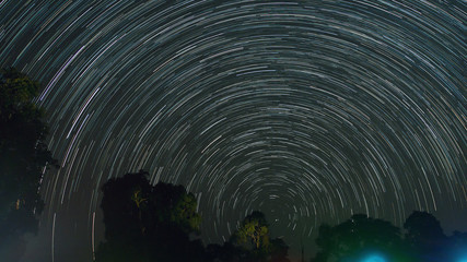 Star trails in the north