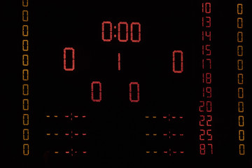 Dot-matrix display in sport arena