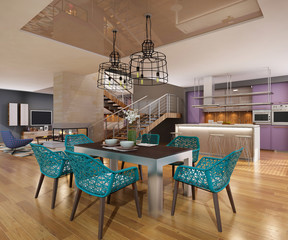 Modern house interior