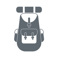 Backpack icon vector illustration
