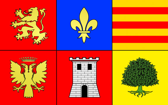 Flag of Pamiers, France