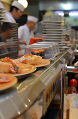 Sushis Masters at Work in Tokyo