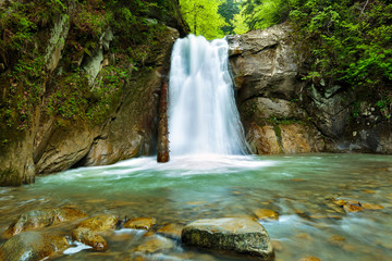 Waterfall in a canyon