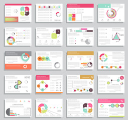 Brochure design and infographics for business data visualization