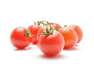 Tomatoes isolated on white background