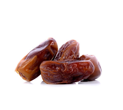 date palm,date fruit on white background