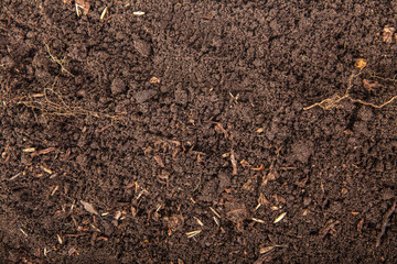Soils for plants. isolated on white background