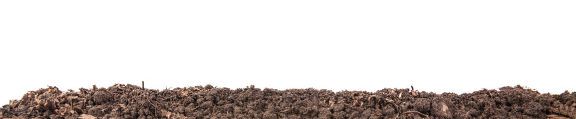 Soils for plants. isolated on white background