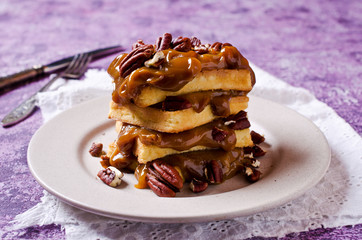 Homemade Belgian waffles
