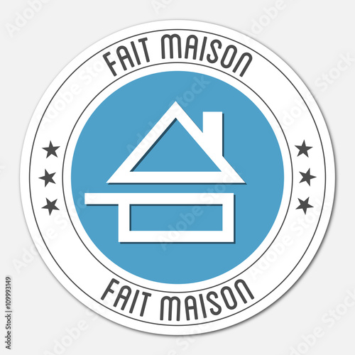 "Logo fait maison. Restaurant." fichier vectoriel libre de droits sur la banque d