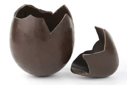 Broken Easter Chocolate Egg