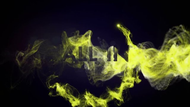 ALL IN Text Animation in Particles, 4k
