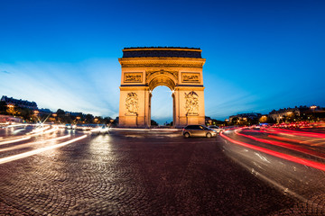 Arc de Triomph, Triumphbogen in Paris - obrazy, fototapety, plakaty
