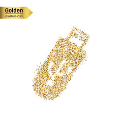 Gold glitter vector object