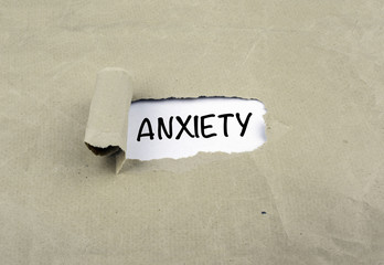 Inscription revealed on old paper - ANXIETY