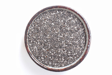 Chia seeds isolated