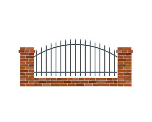 Classic Brick Fence