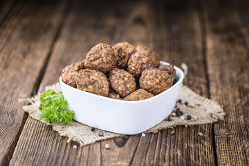 Fresh made Meatballs
