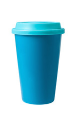 blue Coffee Cup Isolated