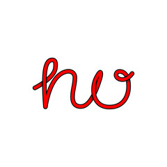 Fototapeta premium No word hand-lettering calligraphy. vector Lettering.