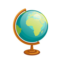 Vector Illustration of a Globe