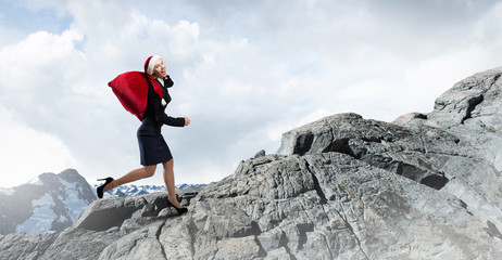 Fototapeta premium Deliver Christmas gifts for you