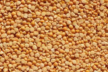 Background of yellow dry peas