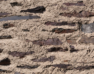 Sandstein. Naturstoff