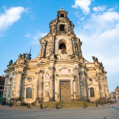 Fototapeta na wymiar catholic church in Dresden