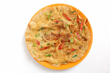 Thai omelet isolated