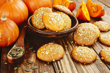 Homemade pumpkin cookies