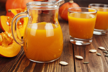 Fresh pumpkin juice