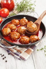Meatballs  on the table