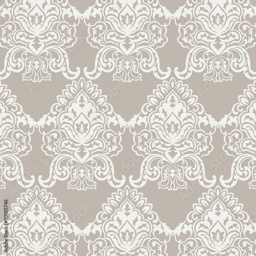 Download "Vector Classic Baroque floral damask pattern background ...