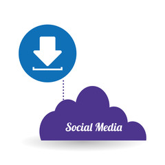 Social media design. media icon. communication concept, 