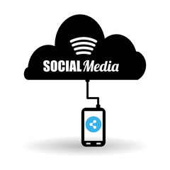 Social media design. media icon. communication concept, 